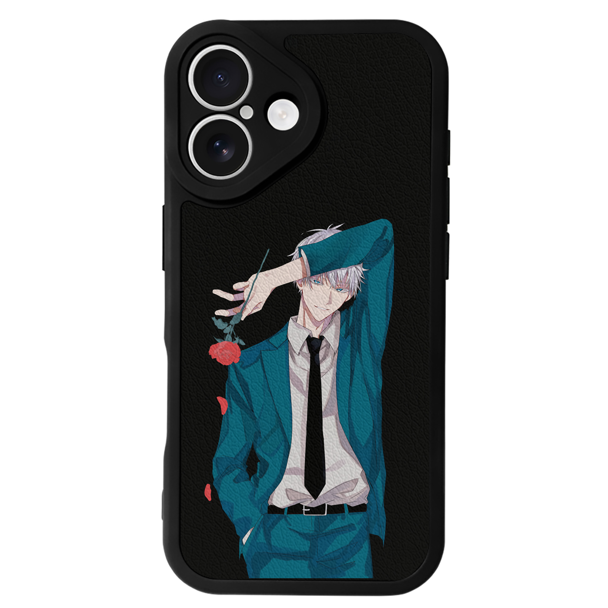 （画像用） 呪術廻戦 Jujutsu Kaisen 【iPhone 16シリーズ対応】シリコンスマホケース（レザー調） 材質：シリコン